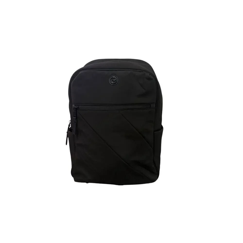 Joan & David Black Nylon Laptop Bag Backpack Travel Diaper Bag Hiking READ